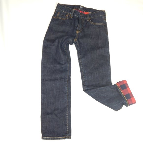 kids flannel lined jeans